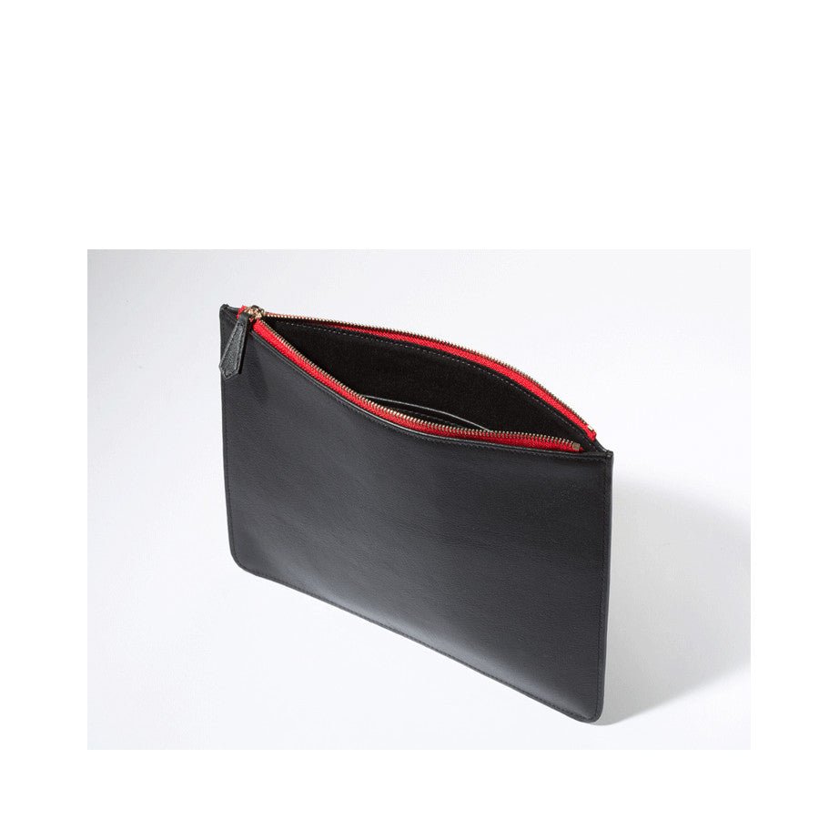 iPad Case Leather Clutch Bag Black Evening Purse - Clairellas