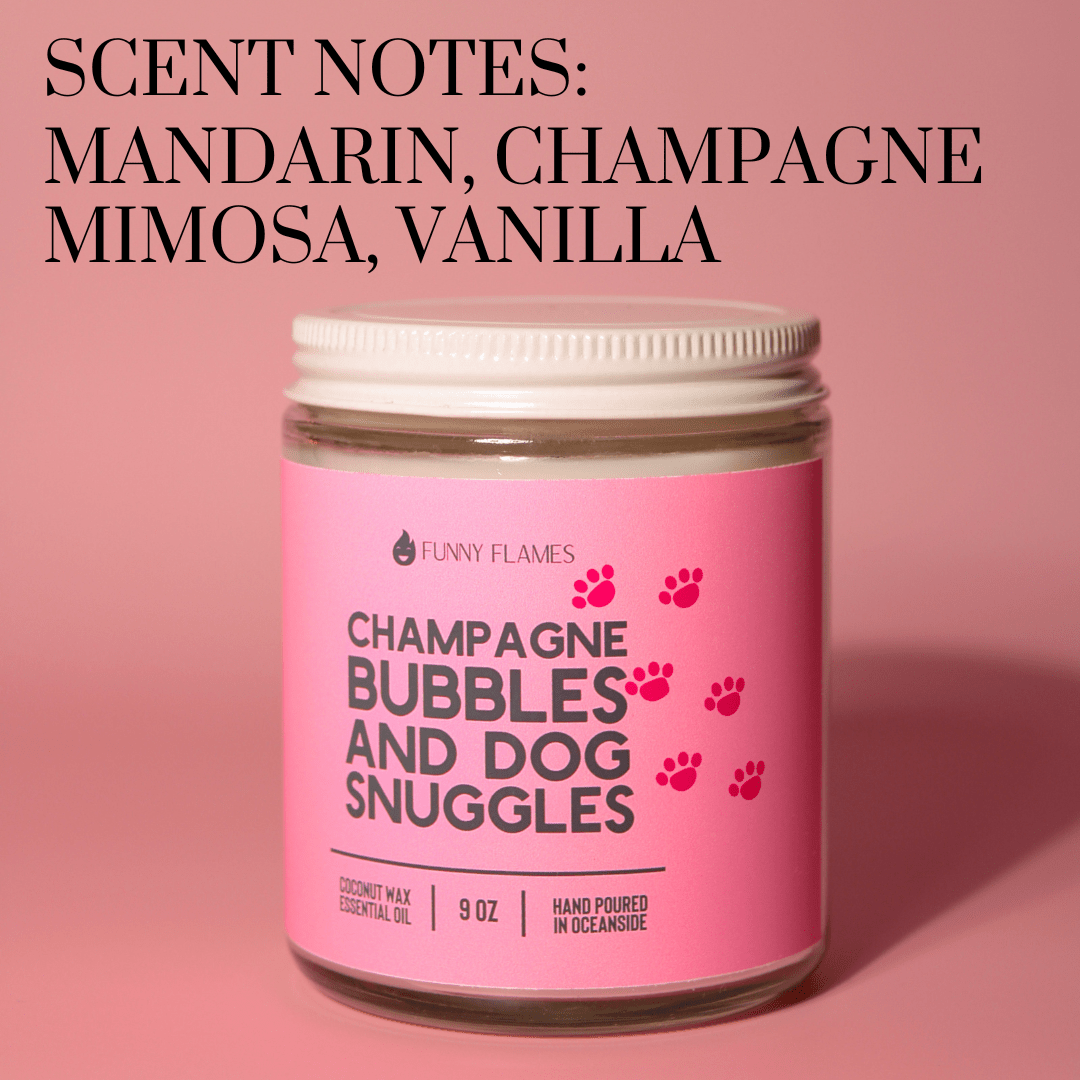 Champagne Bubbles And Dog Snuggles - Clairellas
