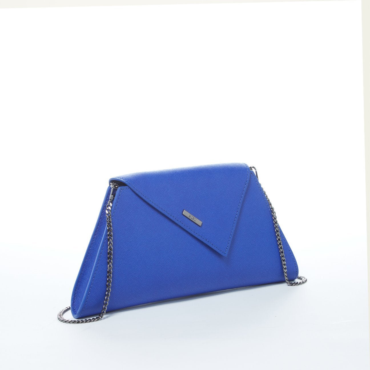 SUSU Leather Clutch Bag Evening Purse Cobalt Blue Unique Women's Handbag - Clairellas