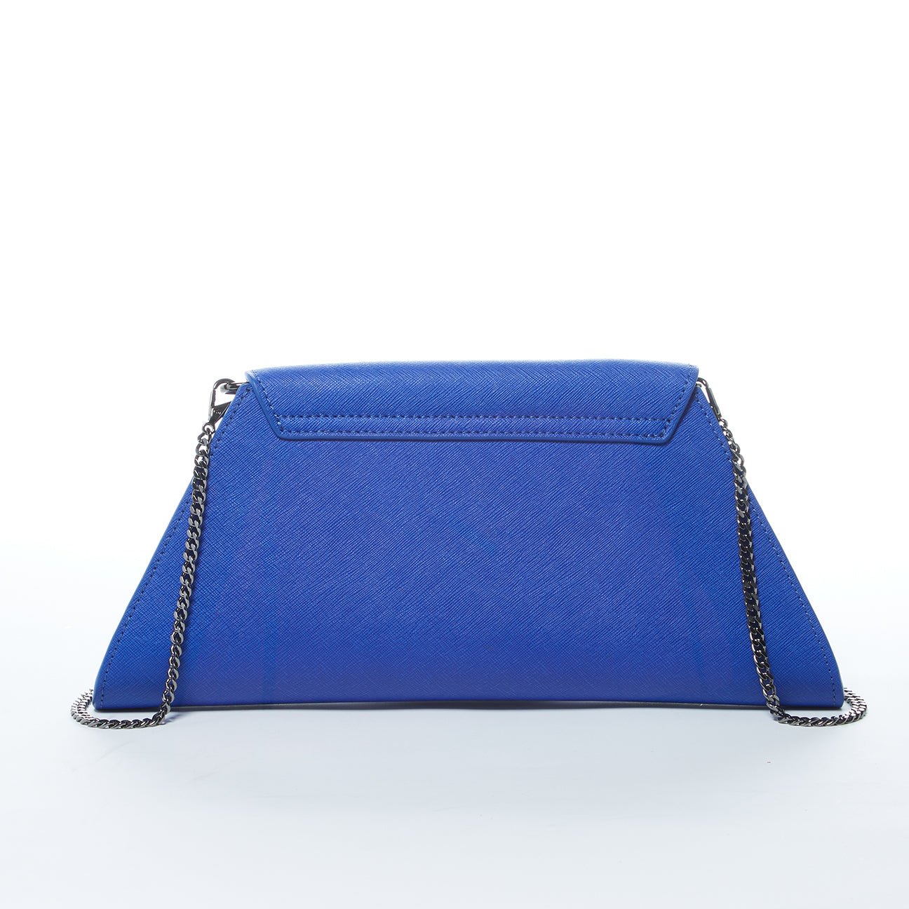 SUSU Leather Clutch Bag Evening Purse Cobalt Blue Unique Women's Handbag - Clairellas
