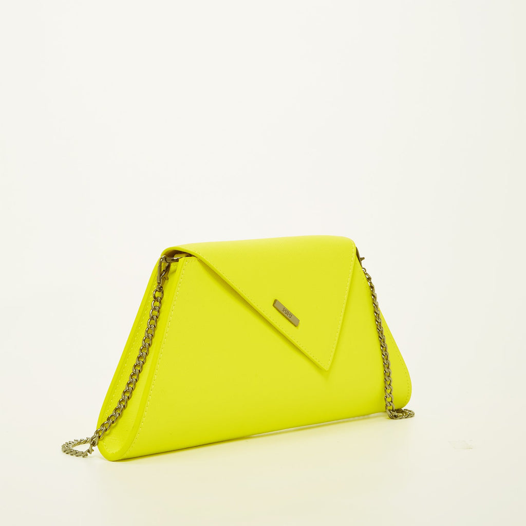 SUSU Yellow Purse Leather Clutch Bag Unique Evening Purse Women's Handbag - Clairellas