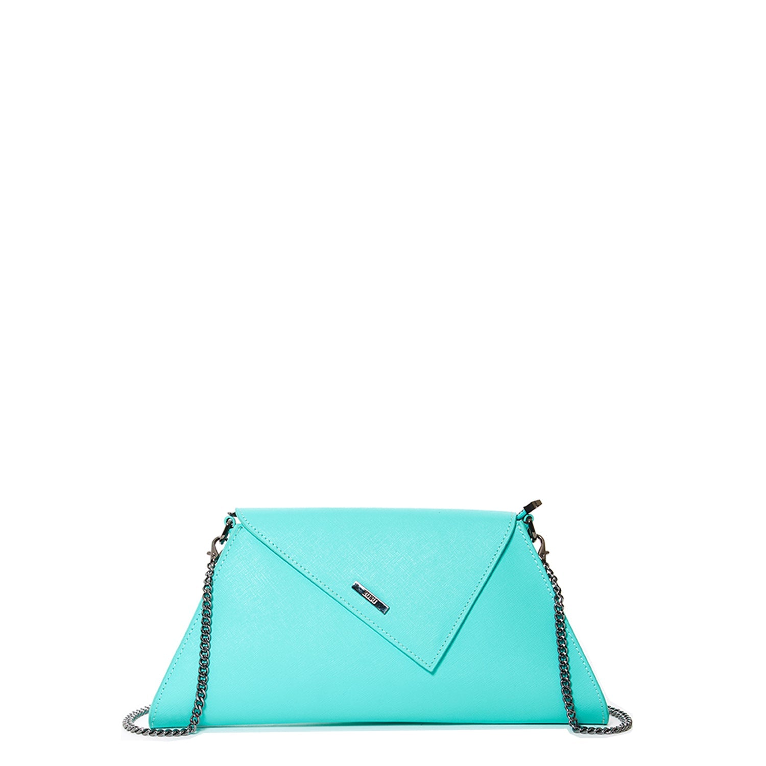 SUSU Leather Clutch Bag Turquoise Evening Purse Unique Women's Handbag - Clairellas