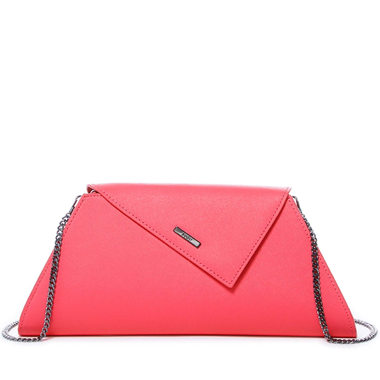 Angelica Coral Clutch Leather - Clairellas