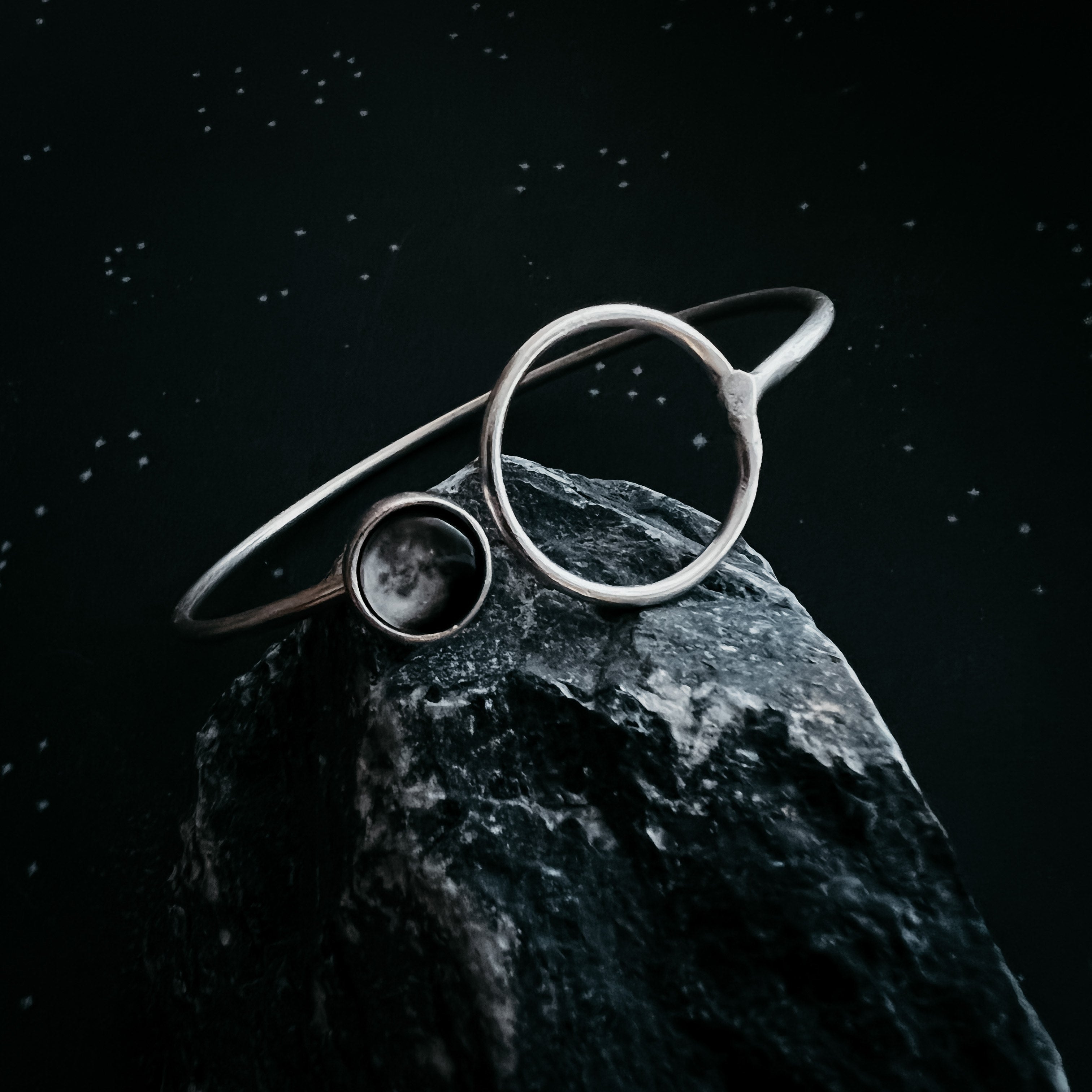 Personalized My Moon Bracelet with Circle Clasp