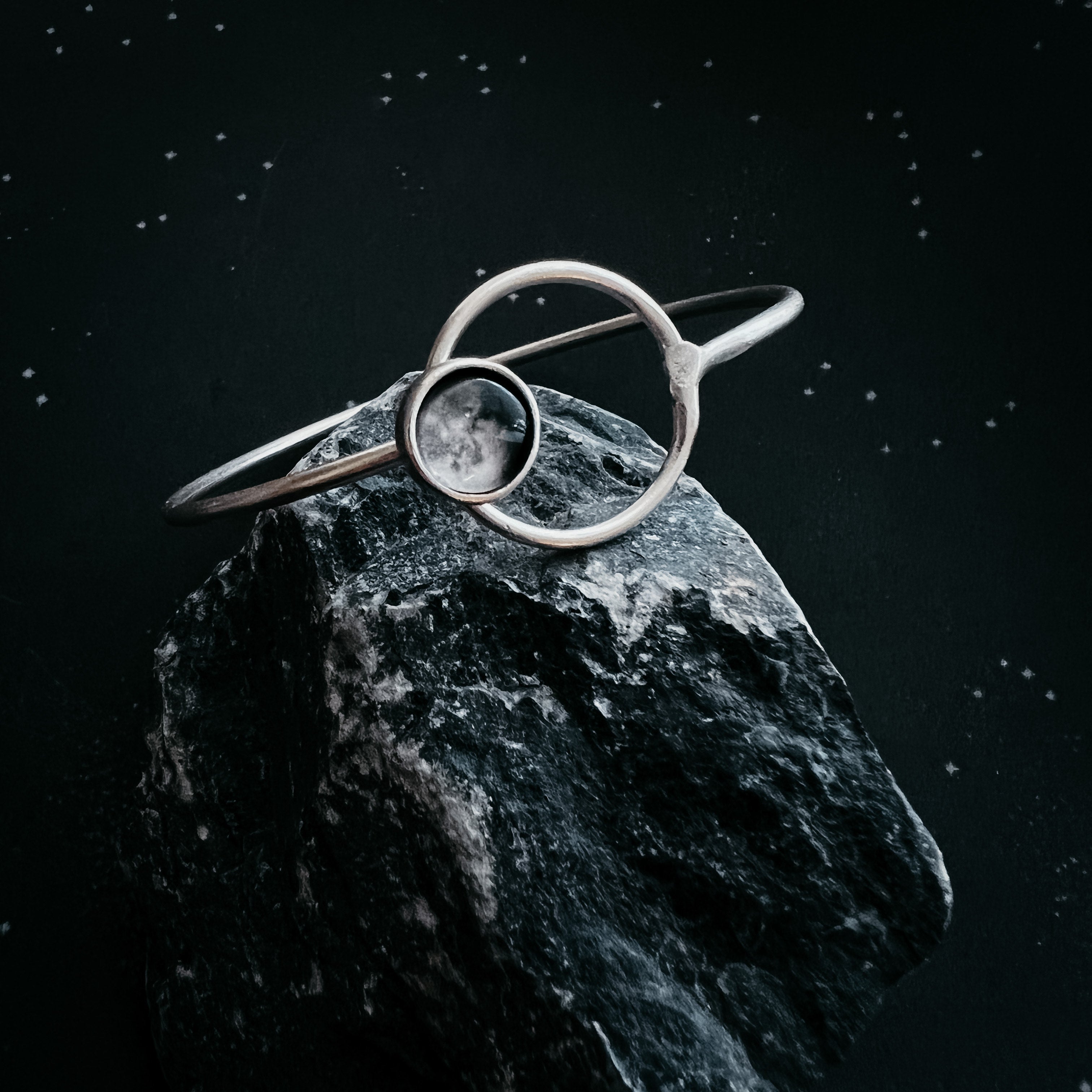 Personalized My Moon Bracelet with Circle Clasp