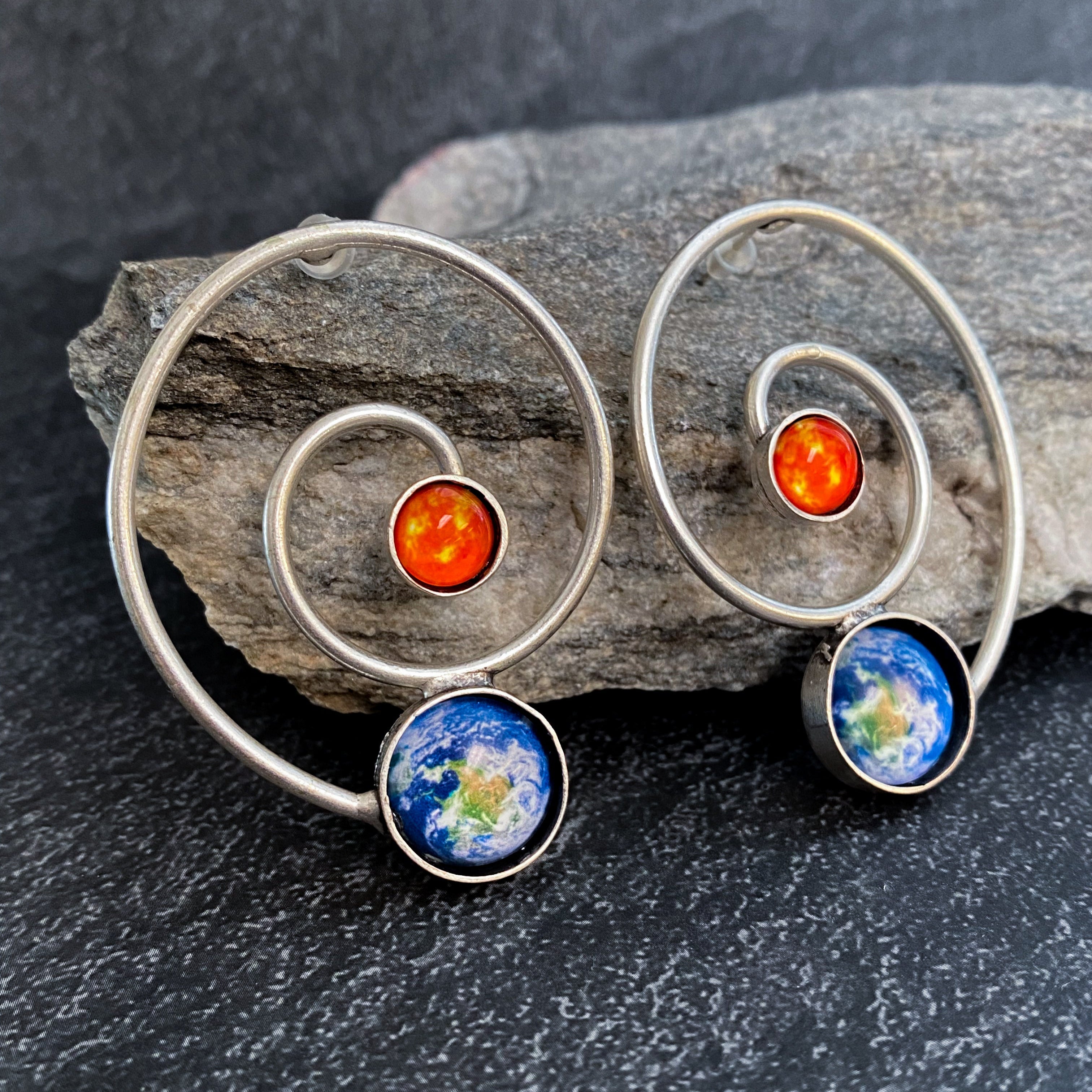 Earth's Orbit Earrings
