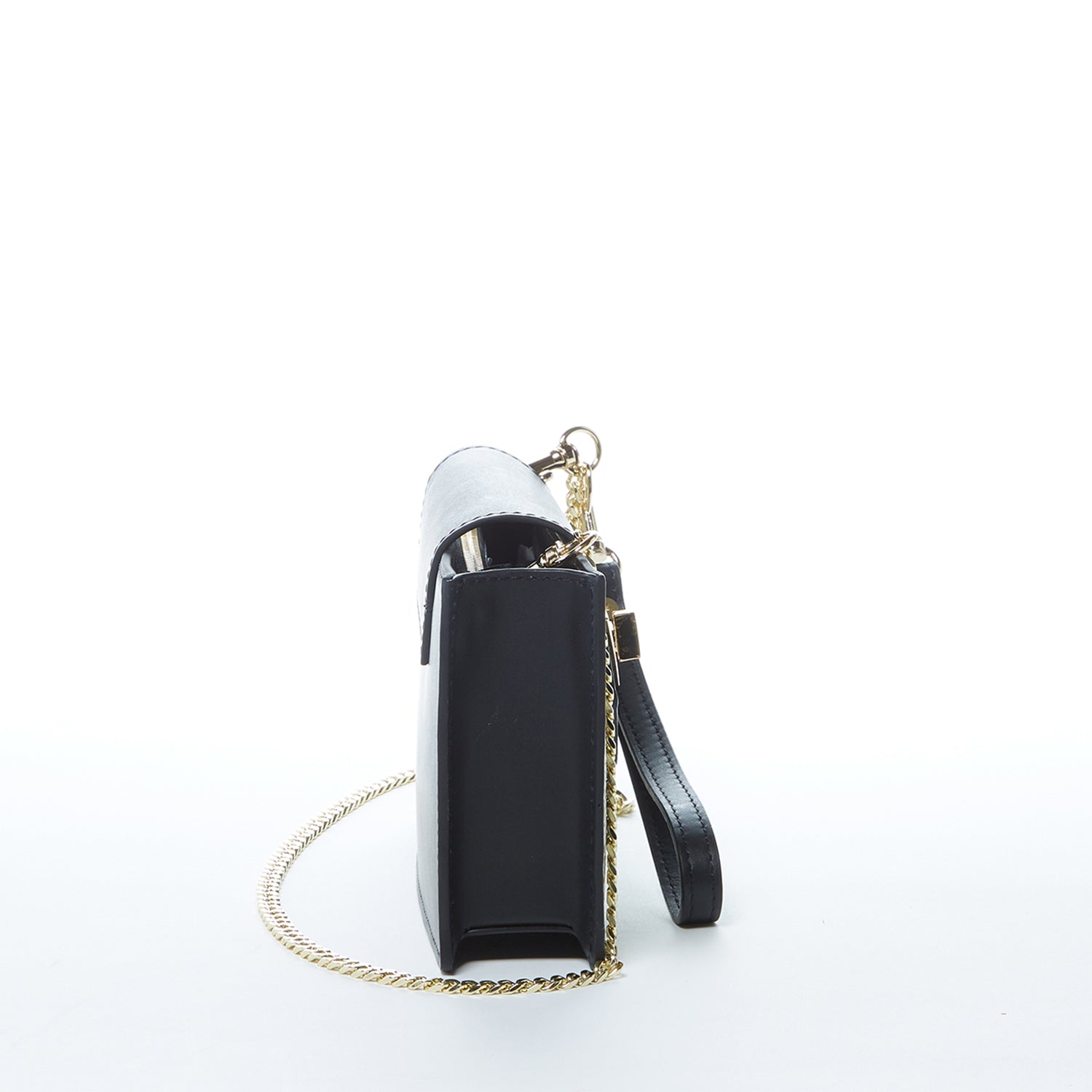 SUSU Mini Crossbody Bag Small Leather Snakeskin Black Purse Wristlet Women's Handbag - Clairellas