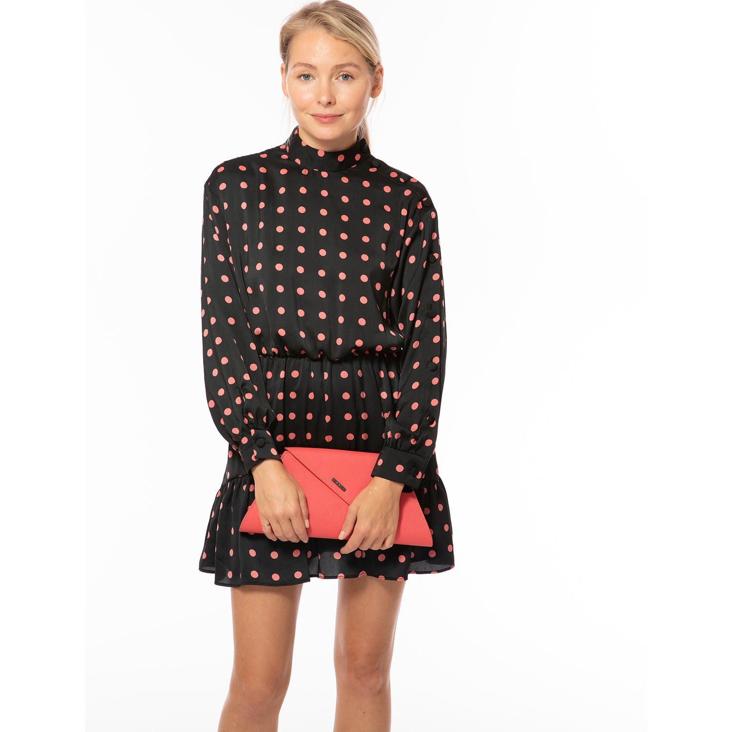 Angelica Coral Clutch Leather - Clairellas