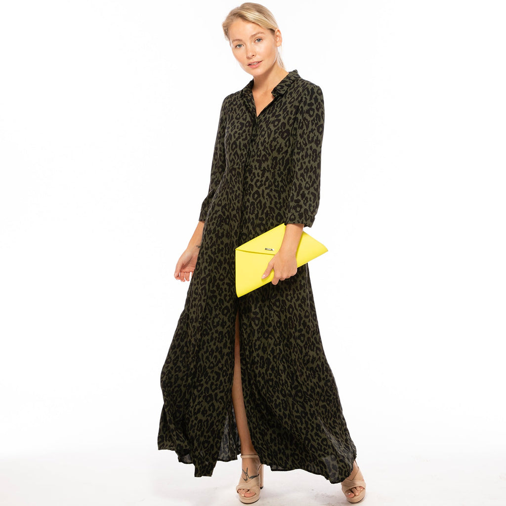 SUSU Yellow Purse Leather Clutch Bag Unique Evening Purse Women's Handbag - Clairellas