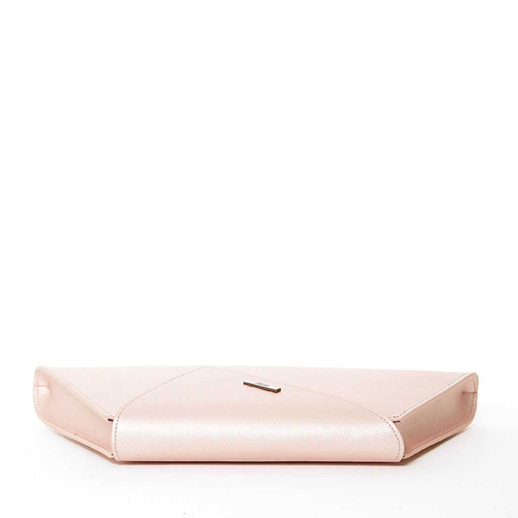 SUSU Rose Gold Metallic Leather Clutch Bag Unique Evening Purse Women's Handbag - Clairellas