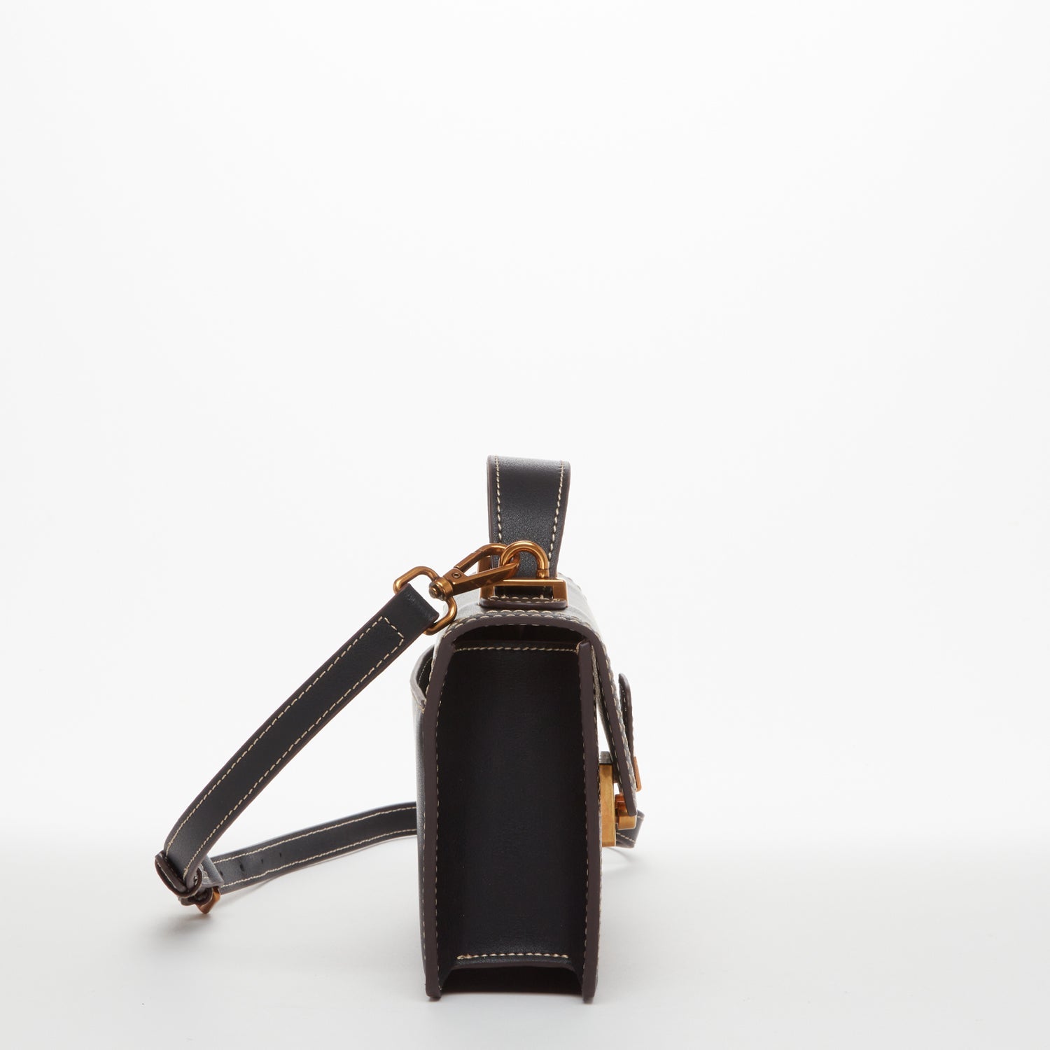 SUSU Black Purse Leather Small Crossbody Bag Cute Women's Handbag