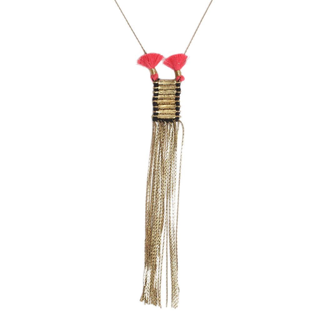 Double Tassel Necklace