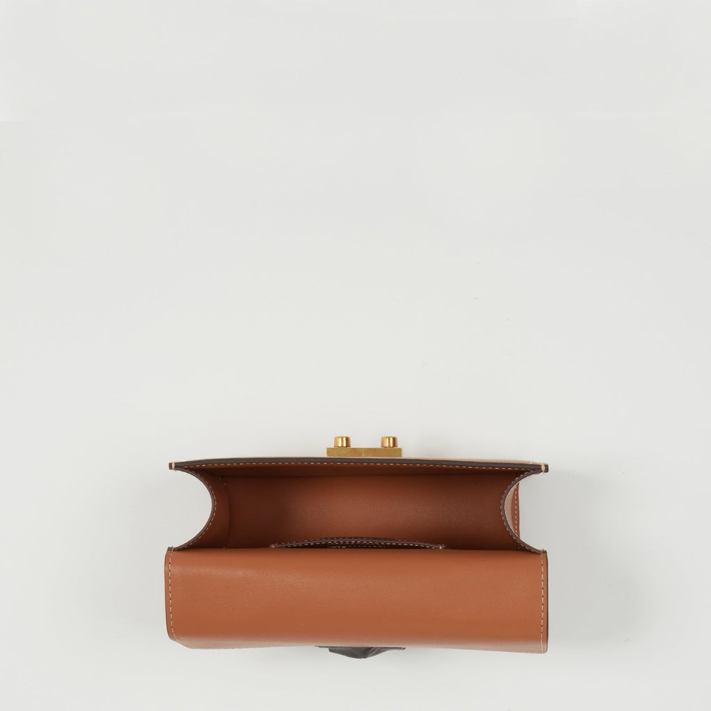 SUSU Little Brown Bag Leather Small Crossbody Purse Cute Women's Handbag