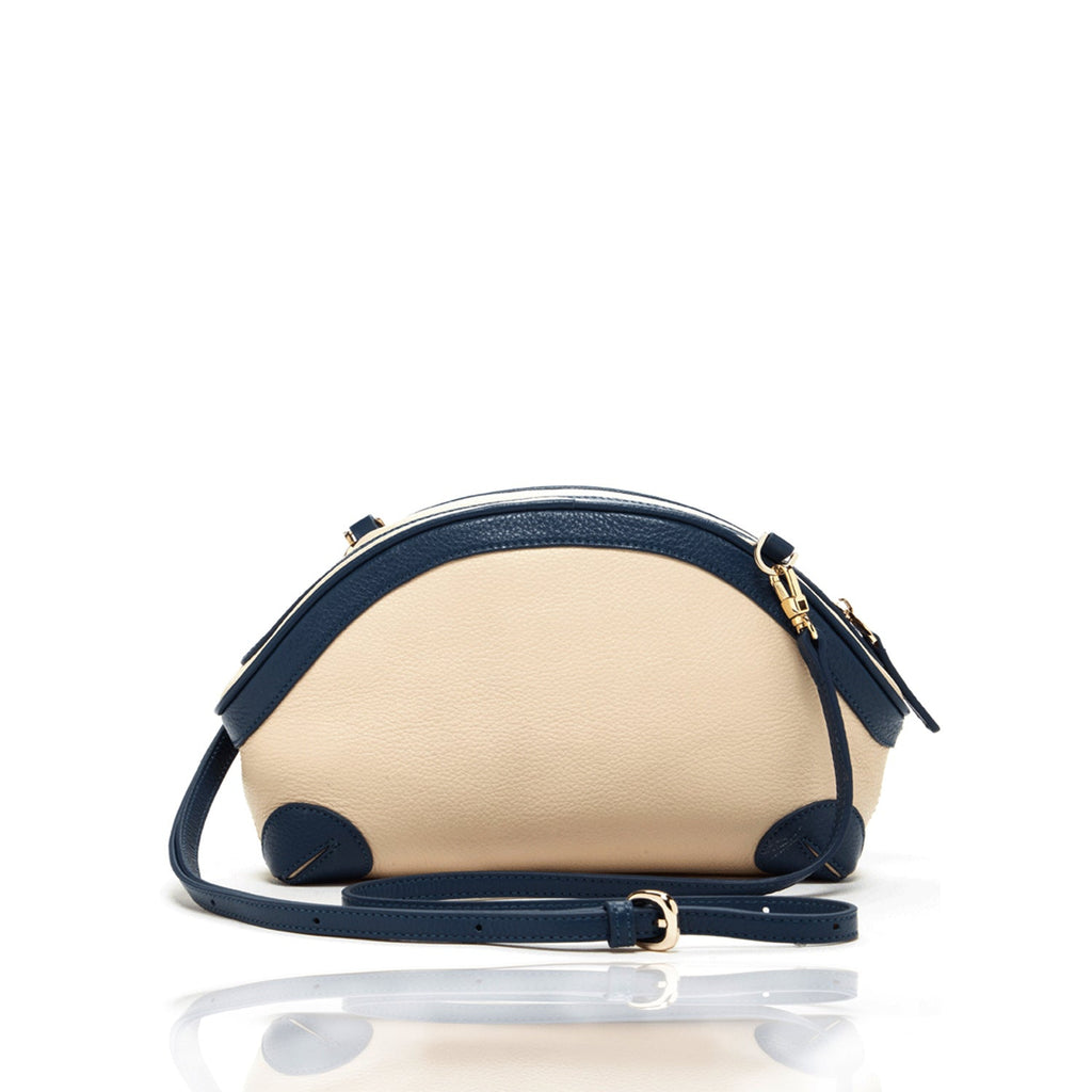 Coco Ivory Leather Crossbody Bag - Clairellas