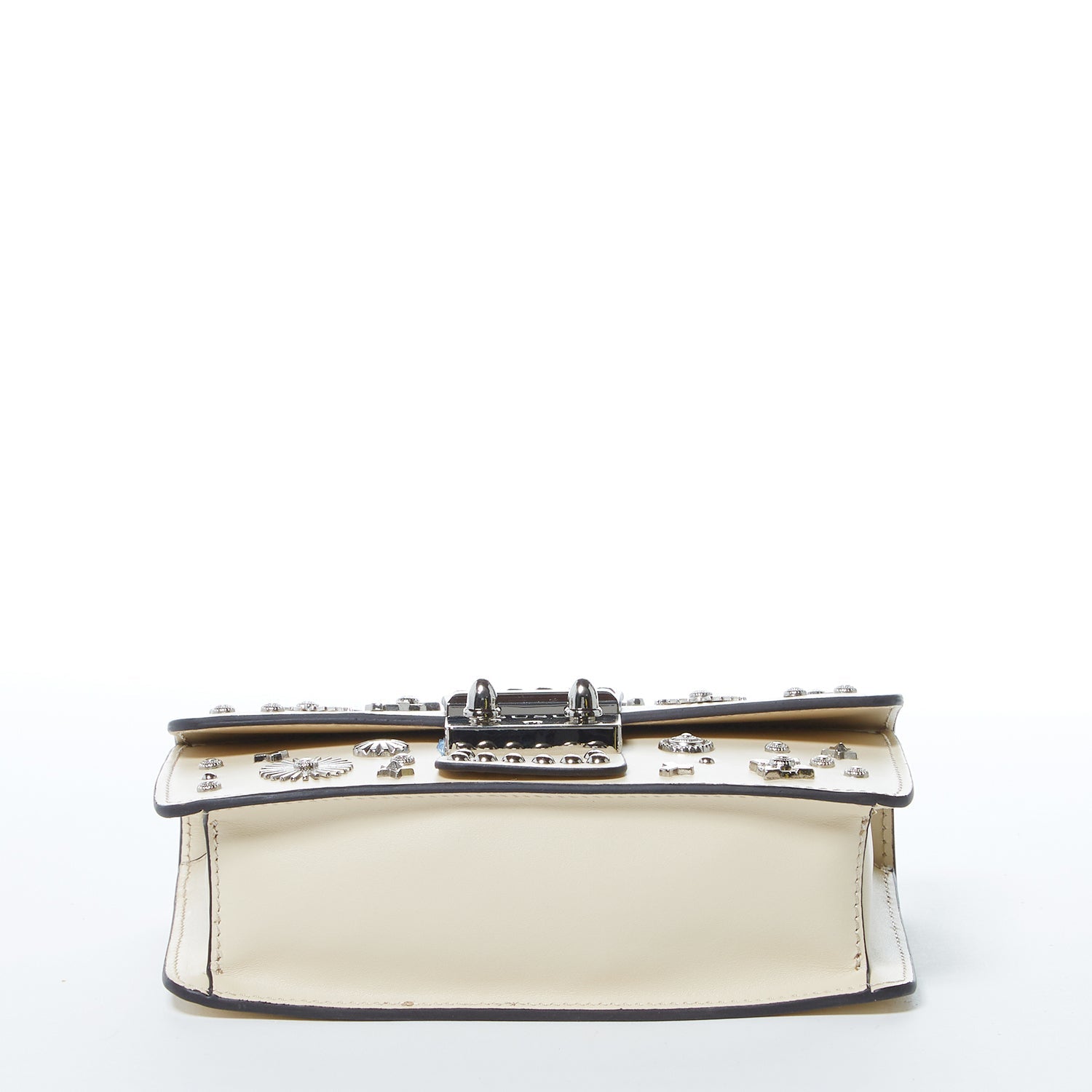 Small Leather Crossbody Bag Studded Purse