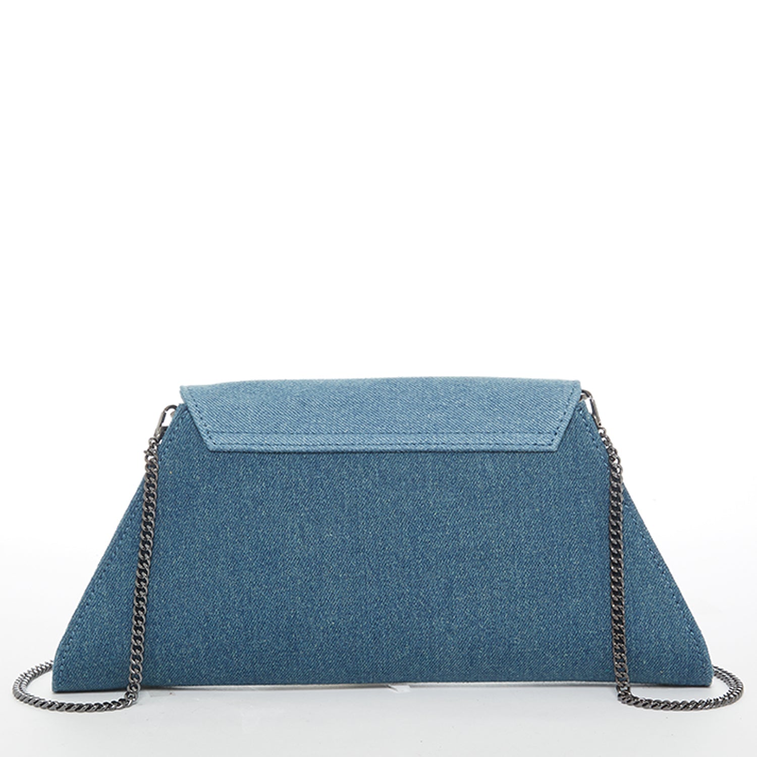 SUSU Denim Clutch Bag Two Tone Crossbody Evening Purse Unique Women's Handbag