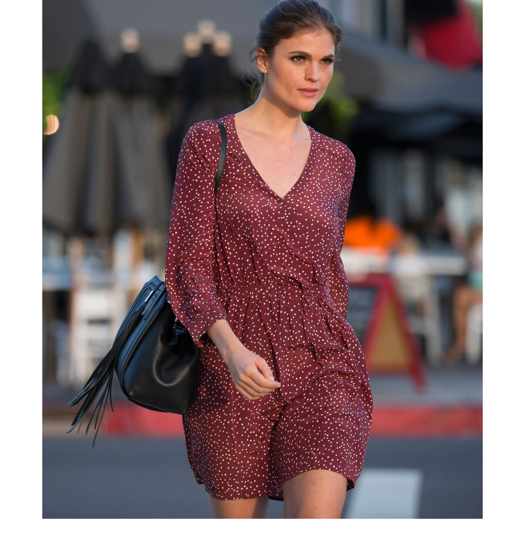 HANNAH BLACK LEATHER SATCHEL BAG