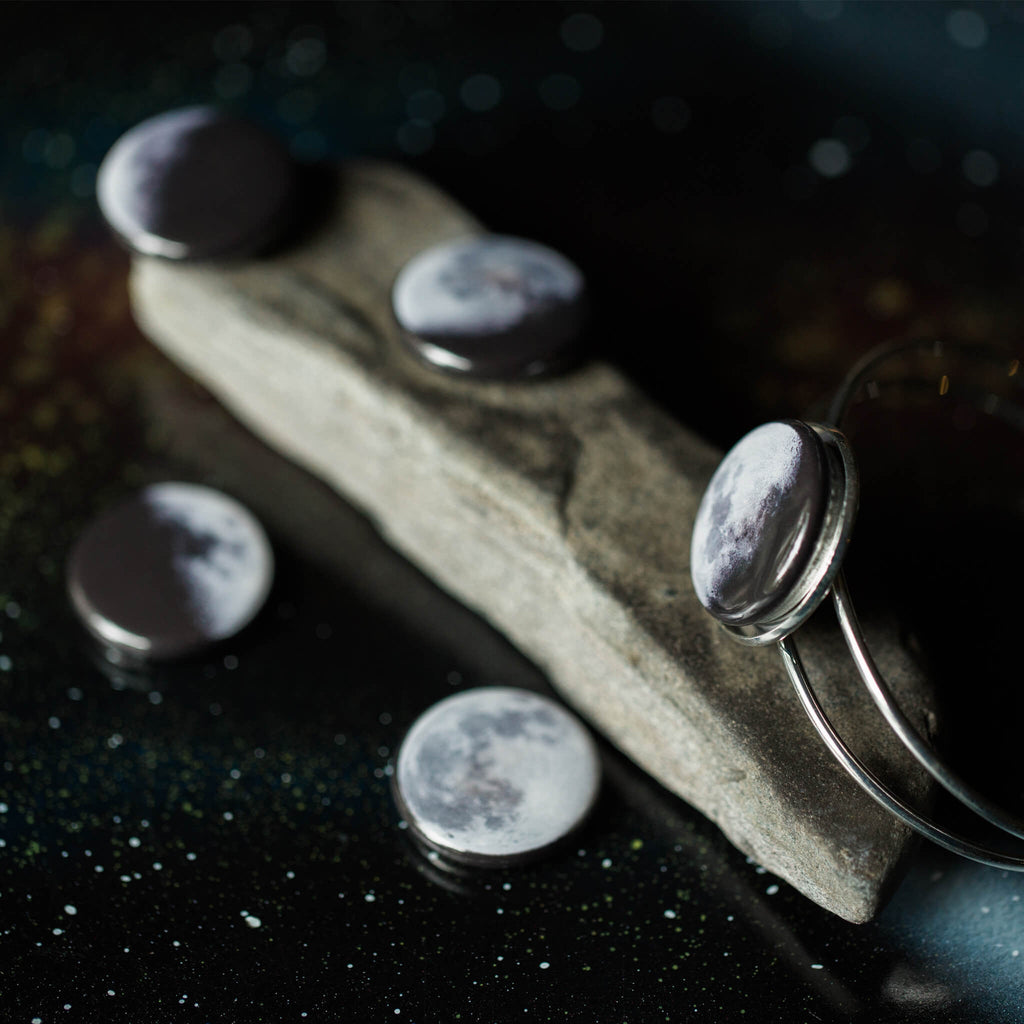 Interchangeable Moon Phase Cuff Bracelet