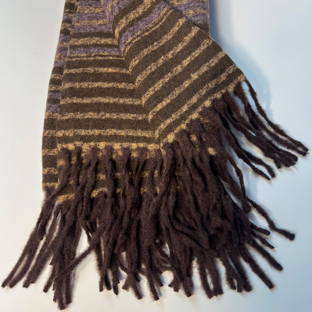Purple Scarf with Fringe