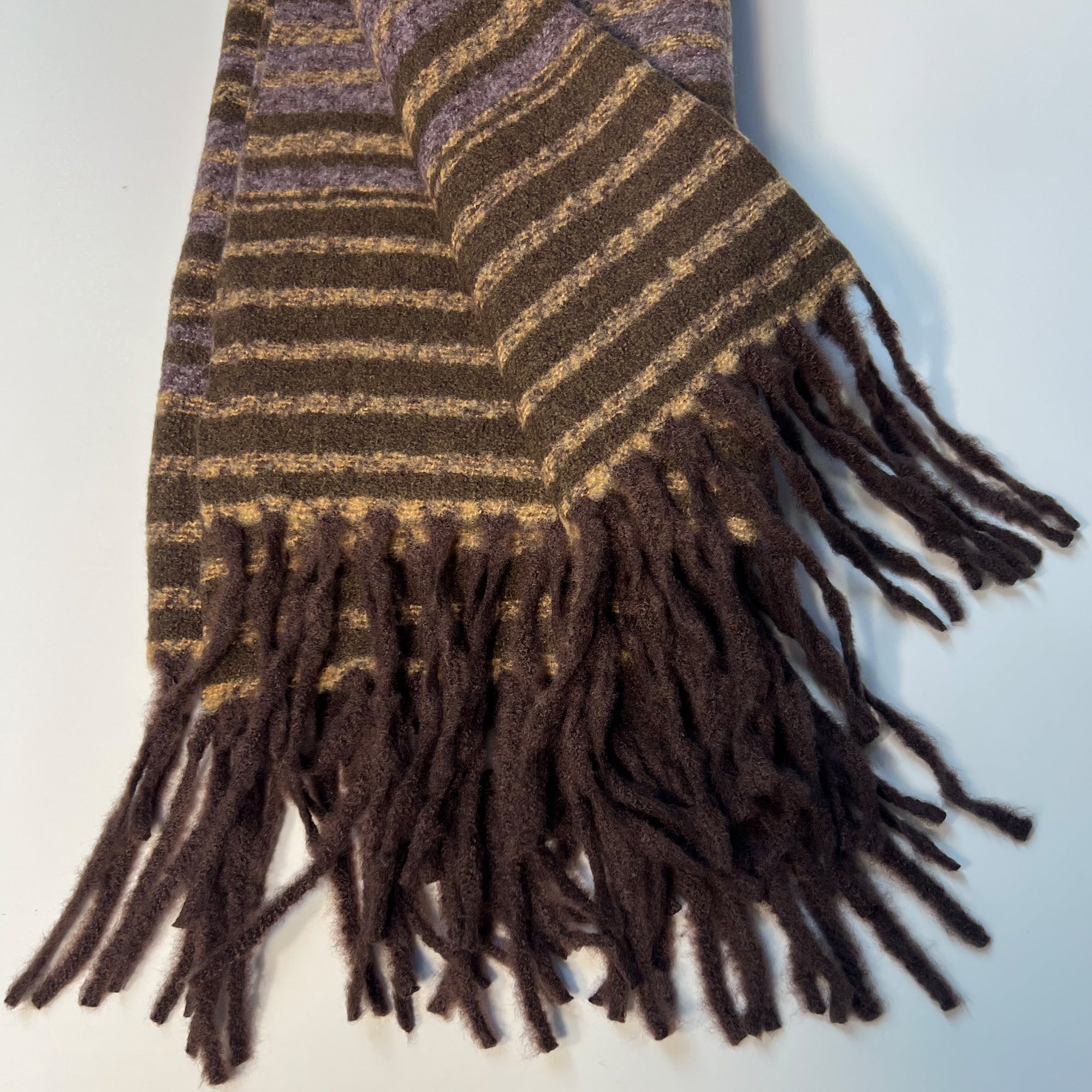 Purple Scarf with Fringe