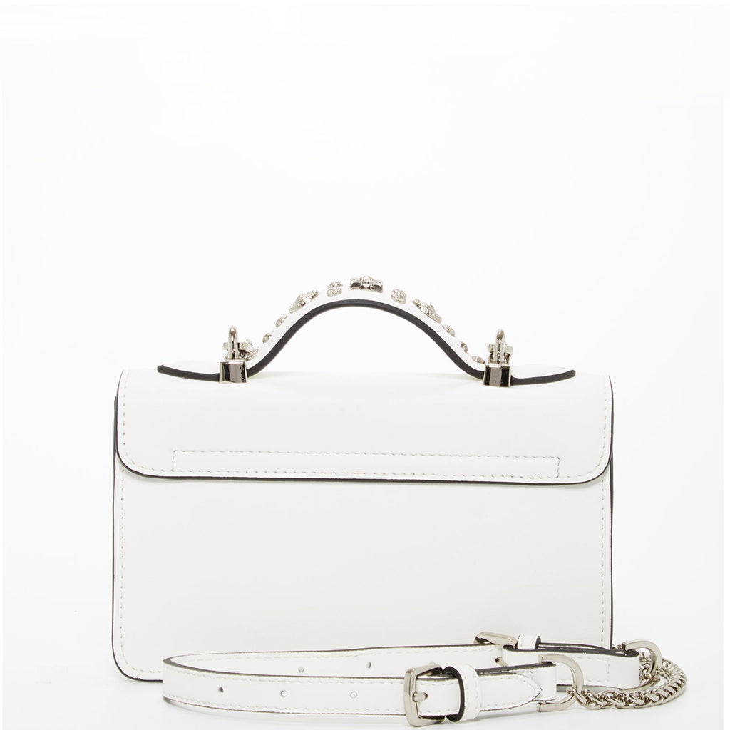 Small Leather Crossbody Bag White Purse Women's Handbag