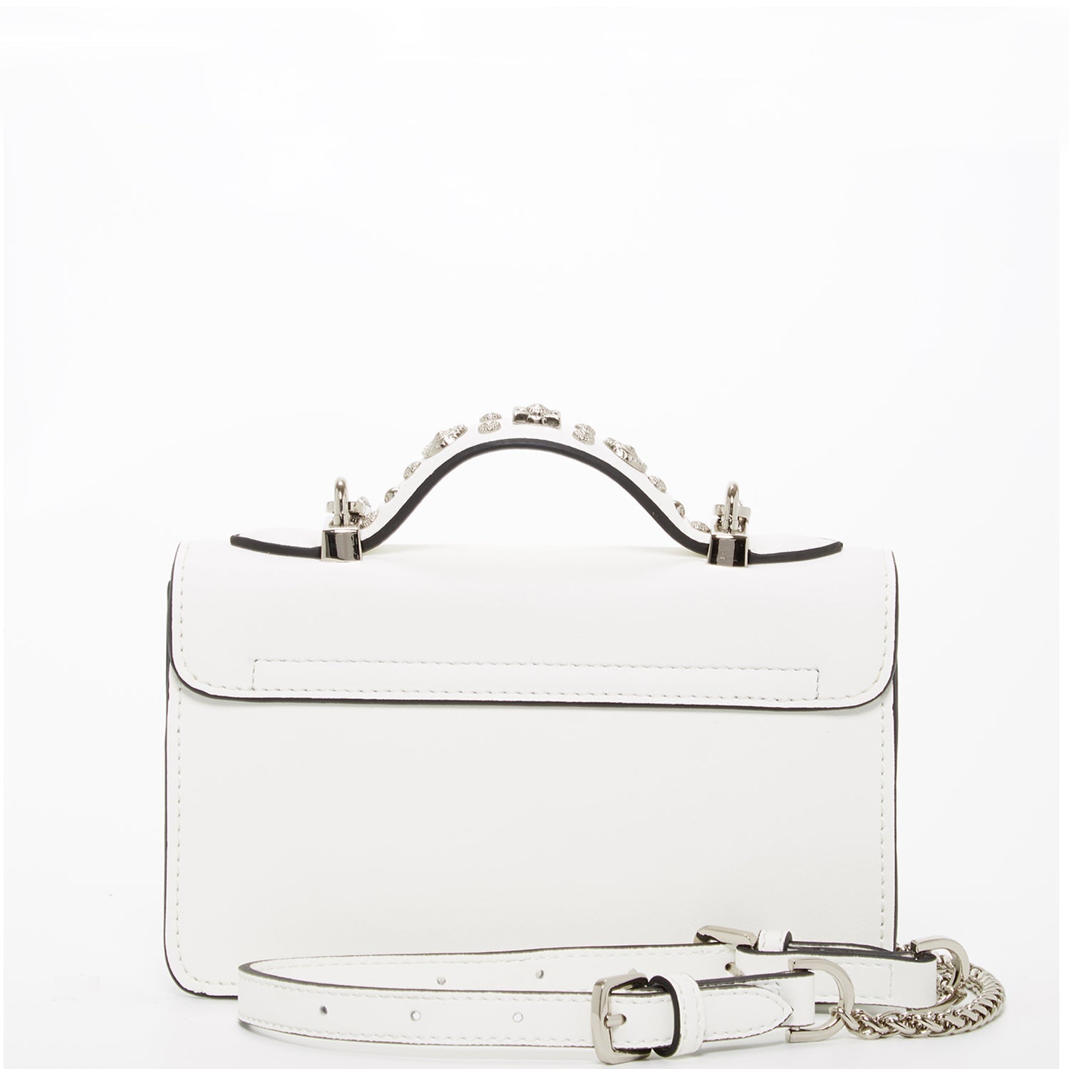 Small Leather Crossbody Bag White Purse Women's Handbag