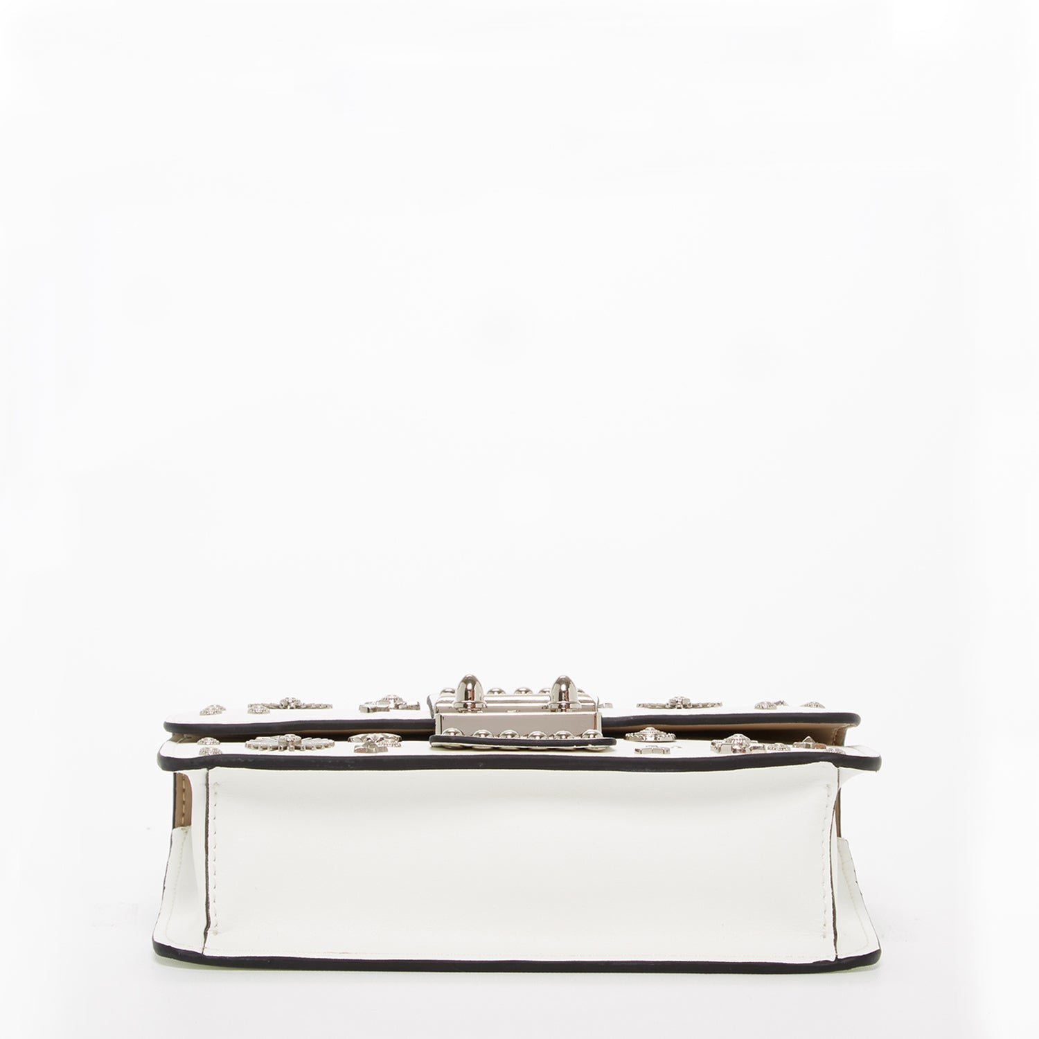 Small Leather Crossbody Bag White Purse Women's Handbag