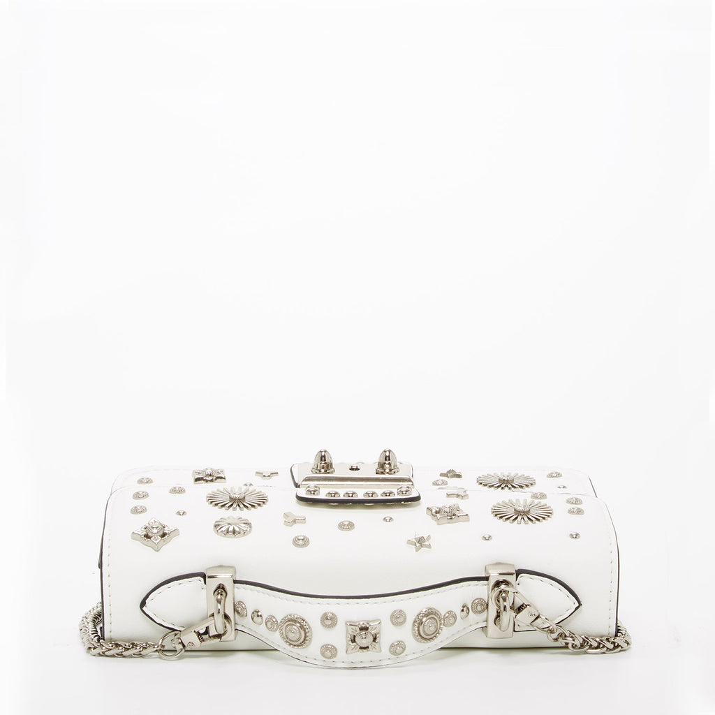 Small Leather Crossbody Bag White Purse Women's Handbag