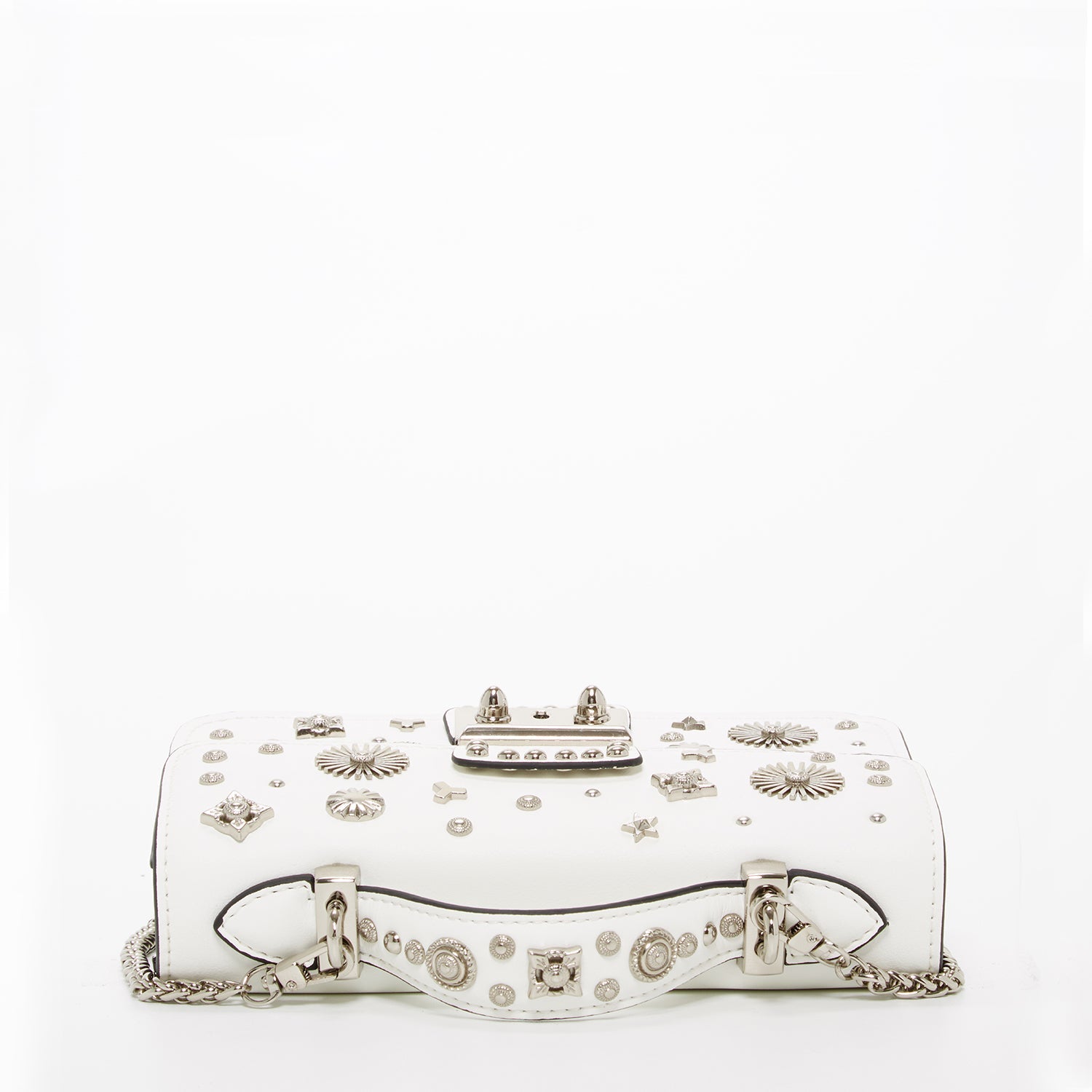 Small Leather Crossbody Bag White Purse Women's Handbag