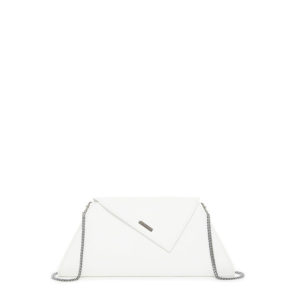 SUSU White Purse Leather Clutch Bag Crossbody Evening Purse Unique Women's Handbag - Clairellas