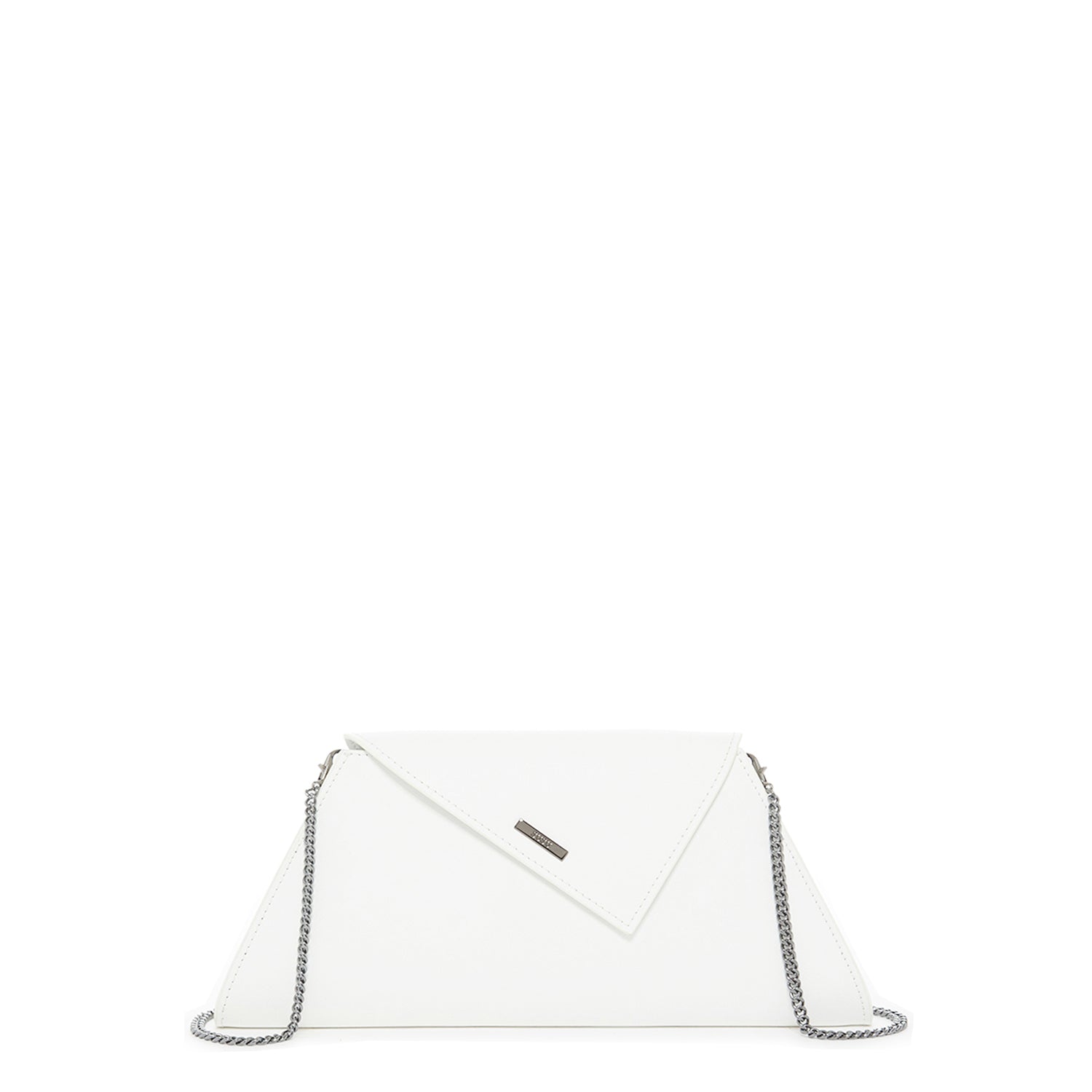 SUSU White Purse Leather Clutch Bag Crossbody Evening Purse Unique Women's Handbag - Clairellas