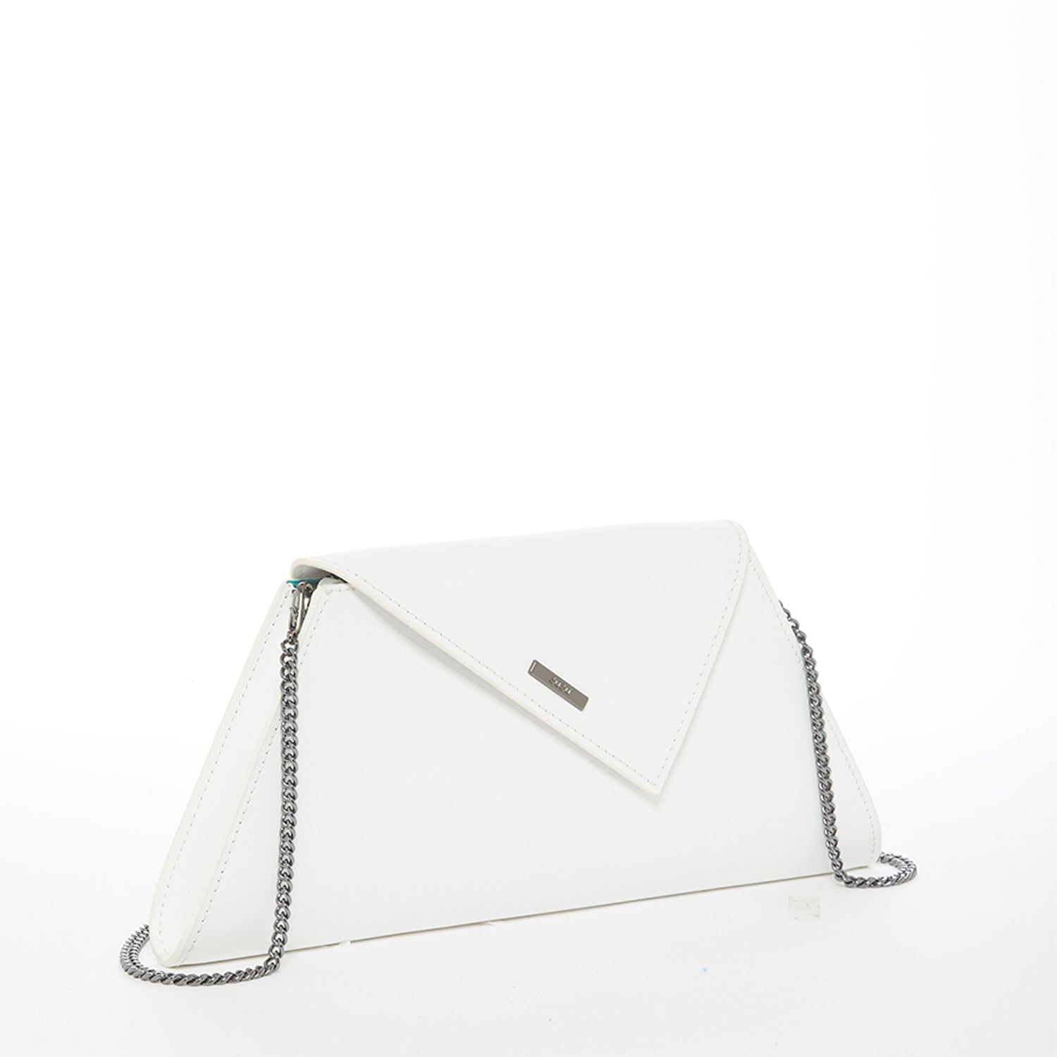 SUSU White Purse Leather Clutch Bag Crossbody Evening Purse Unique Women's Handbag - Clairellas